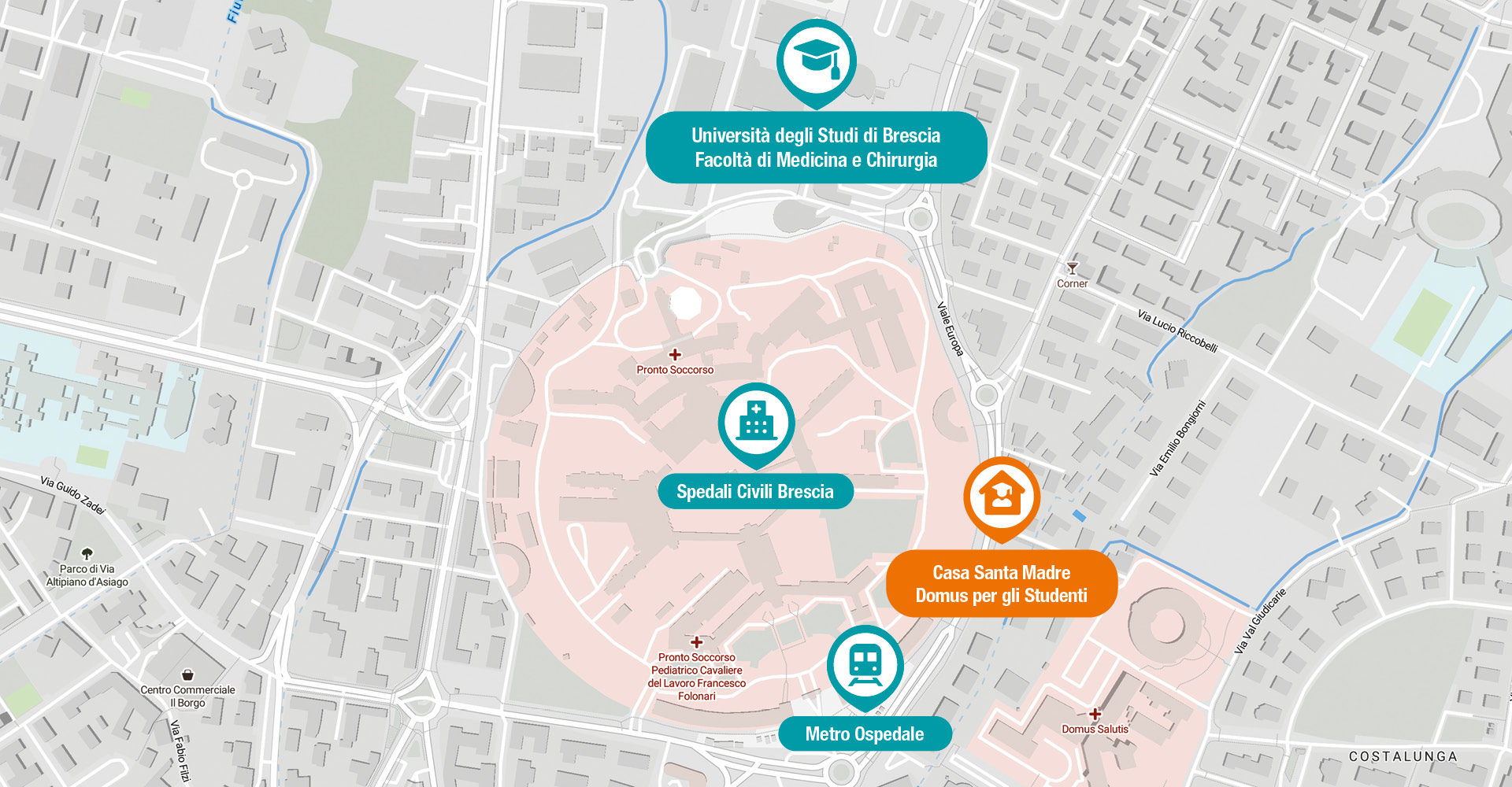 Mappa Casa Santa Madre